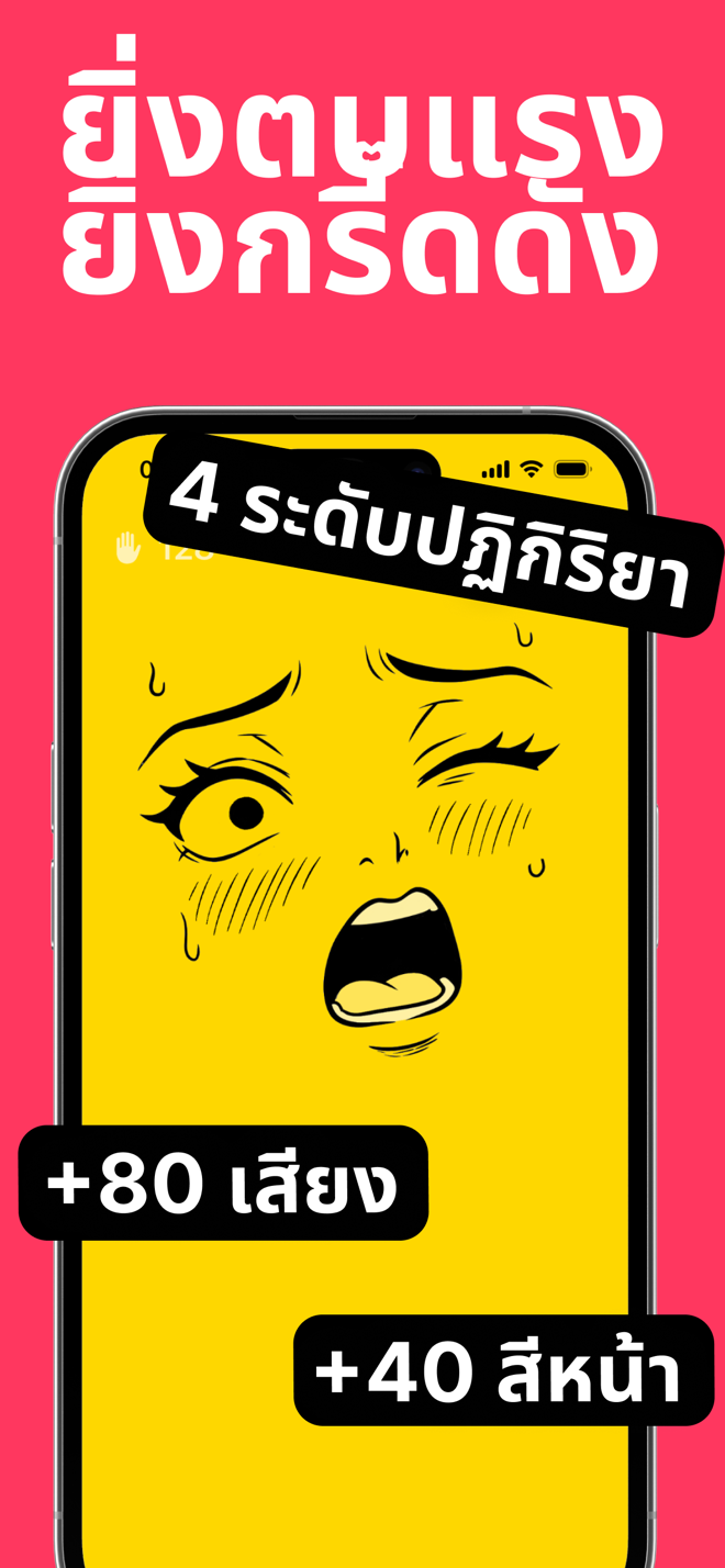 ยิ่งตบแรง เสียงยิ่งดัง: ใบหน้าสีเหลืองกำลังกรี๊ด เสียงกว่า 80 แบบและสีหน้ากว่า 40 แบบ